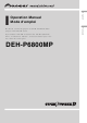 Pioneer DEH-P6800MP Operation Manual