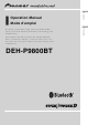 Pioneer DEH-P9800BT Operation Manual