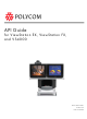 Polycom ViewStation EX Api Manual