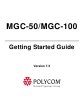 Polycom MGC-100 Getting Started Manual