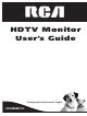 RCA D27F750T User Manual