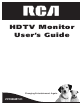 RCA D52W26 User Manual