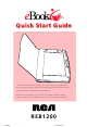 RCA Gemstar eBook REB1200 Quick Start Manual
