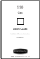 Rangemaster 110 Gas User Manual