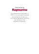 Raymarine Hydraulic Pump Installation Manual