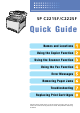 Ricoh Aficio SPC221SF Quick Manual