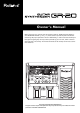 Roland GR-20 Owner's Manual
