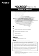 Roland MV-8000 Owner's Manual