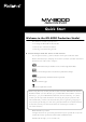 Roland MV-8000 Quick Start Manual
