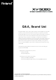 Roland XV-5080 Q&A, Sound List