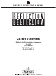 Runco Reflection CL-810 CineWide Owner's Operating Manual