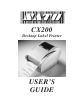 SATO CX200 User Manual