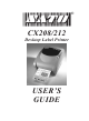 SATO CX208 User Manual