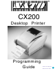 SATO CX200 Programming Manual