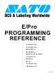 SATO M8485Se Programming Reference Manual