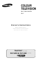 Samsung CS29A200 Owner's Instructions Manual