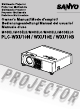 Sanyo PLC-WXU10 Owner's Manual