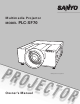 Sanyo PLC-XF70 Owner's Manual
