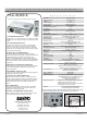 Sanyo PLC-XU25 Specifications