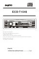 Sanyo ECD-T1540 Operating Instructions Manual