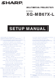 Sharp Notevision XG-MB67X Setup Manual