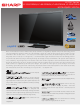 Sharp AQUOS LC-32LE700UN Specifications