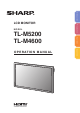 Sharp TL-M4600 Operation Manual