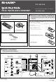 Sharp CD-SW200 Quick Start Manual