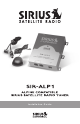 Sirius Satellite Radio SIR-ALP1 Installation Manual