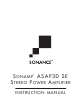 Sonance SONAMP ASAP3D SE Instruction Manual