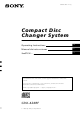 Sony CDX-424RF Operating Instructions Manual