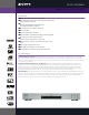 Sony DVPNS90V - HDMI/SACD 1080i Upscaling DVD Player Specifications