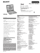 Sony VAIO PCG-F340 Specifications