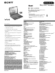Sony VAIO PCG-F370 Specifications