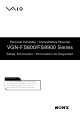 Sony VAIO VGN-FS810 Safety Information Manual