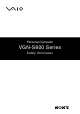 Sony VAIO VGN-S660 Safety Information Manual