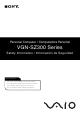 Sony VAIO VGN-SZ320P Safety Information Manual