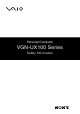 Sony VAIO VGN-UX180P Safety Information Manual