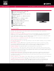 Sony BRAVIA KDL-22L5000 Specifications