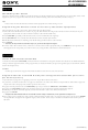 Sony WEGA KE-42XBR900 Supplementary Manual
