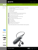 Sony Network Walkman NW-E407 Specifications