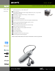 Sony Walkman NW-E507 Specifications