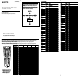 Sony RM-VL700S Code List
