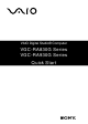 Sony VAIO Digital Studio VGC-RA930G Series Quick Start Manual