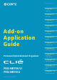 Sony CLIE PEG-NR70V Application Manual