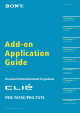 Sony CLIE PEG-T415 Application Manual