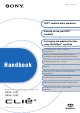 Sony CLIE PEG-TJ27 Handbook