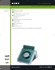 Sony DREAM MACHINE ICF-CD855VSIL Specification Sheet