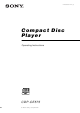 Sony CDP-CE575 Operating Instructions Manual