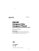 Sony D-F180AN Operating Instructions Manual